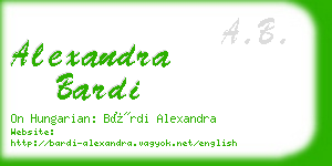 alexandra bardi business card